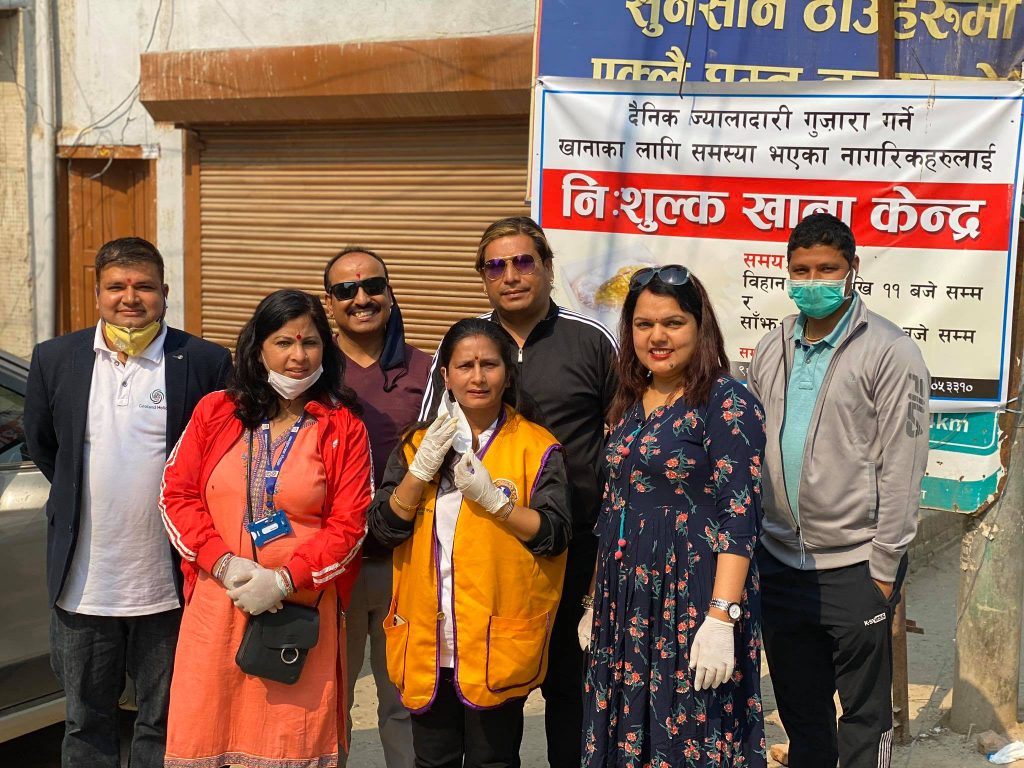 किर्तिपुरमा निशुल्क खाना केन्द्र , अलपत्र मजदुरलाइ राहत